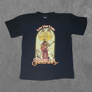 Santana Shirt World Tour Live Your Light Texas Graphic Tee 2008 Y2K M